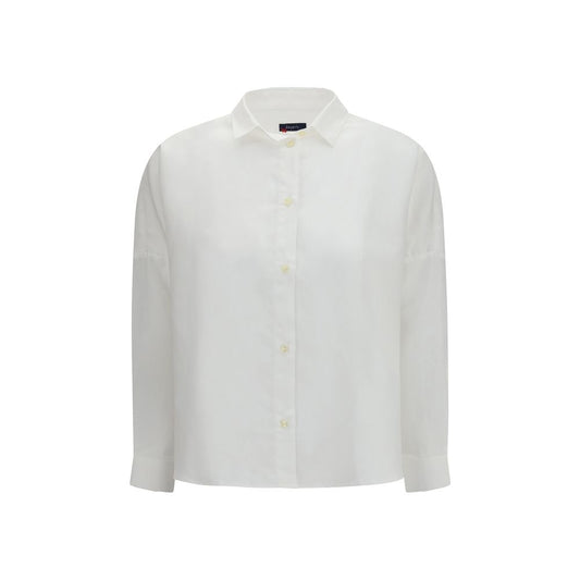 Deperlu White Linen Shirt