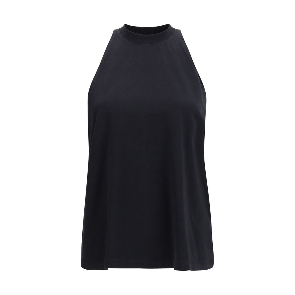 Darkpark Black Cotton Tank Tops