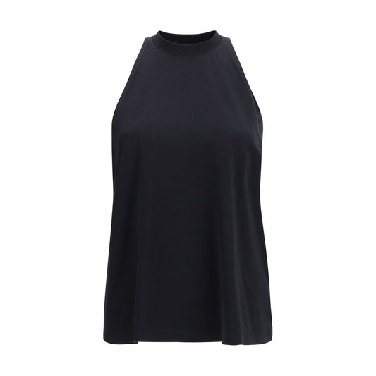 Darkpark Black Cotton Tank Tops