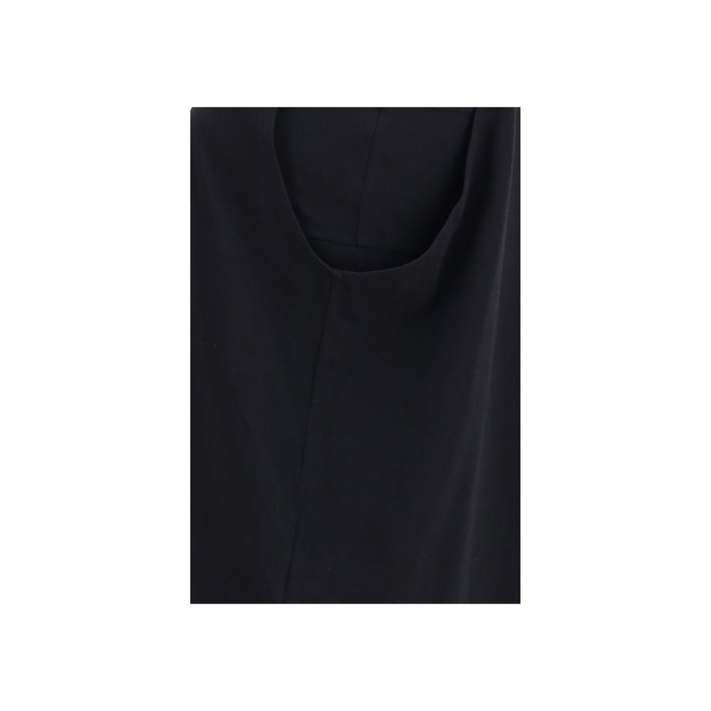 Darkpark Black Cotton Tank Tops