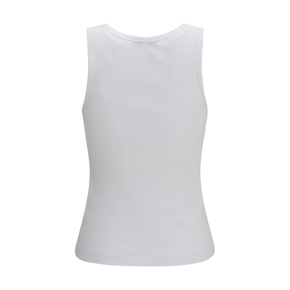 Maison Kitsuné White Cotton Tank Tops