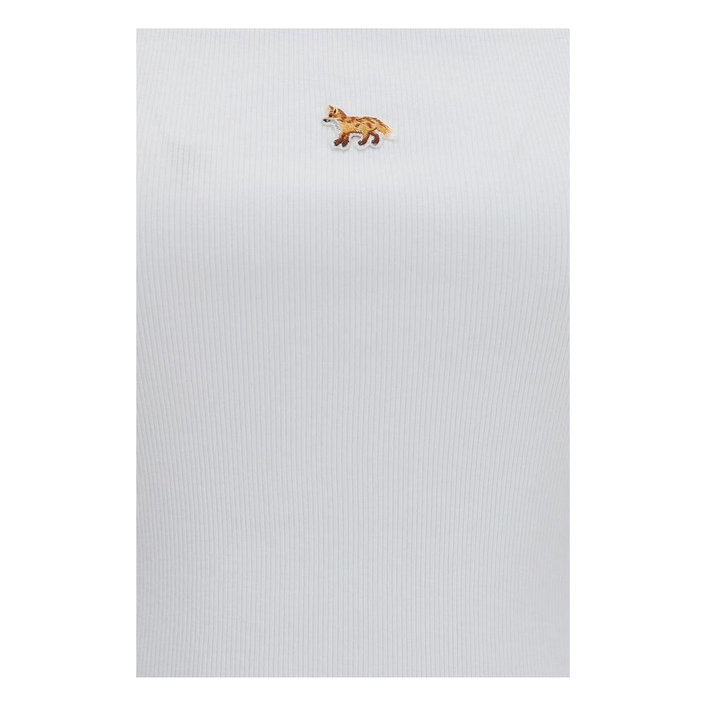 Maison Kitsuné White Cotton Tank Tops
