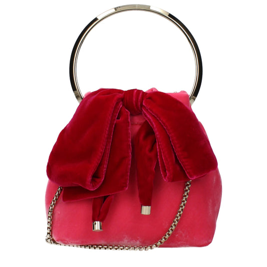 Jimmy Choo Pink Velvet Handbag