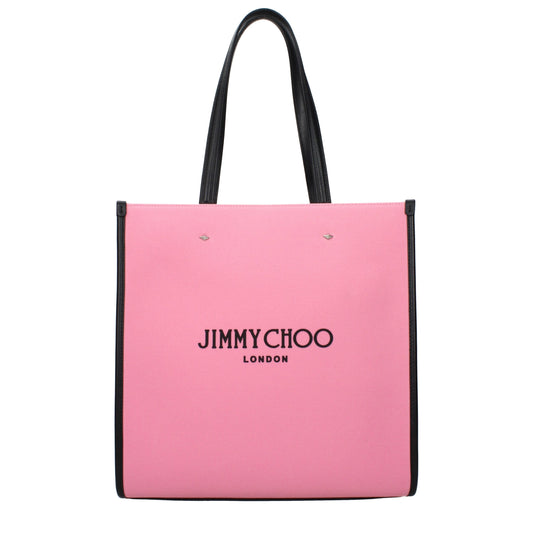 Jimmy Choo Pink Fabric Shoulder Bag