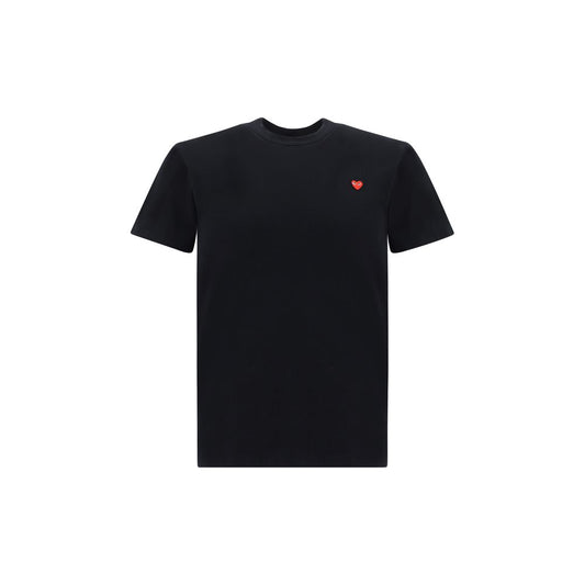 Comme Des Garçons Play Black Cotton T-Shirt