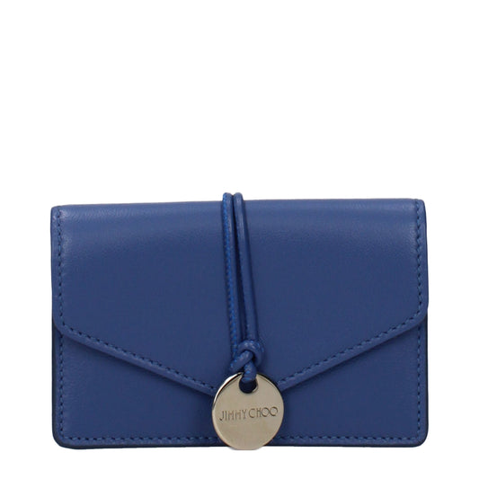 Jimmy Choo Blue Leather Wallet