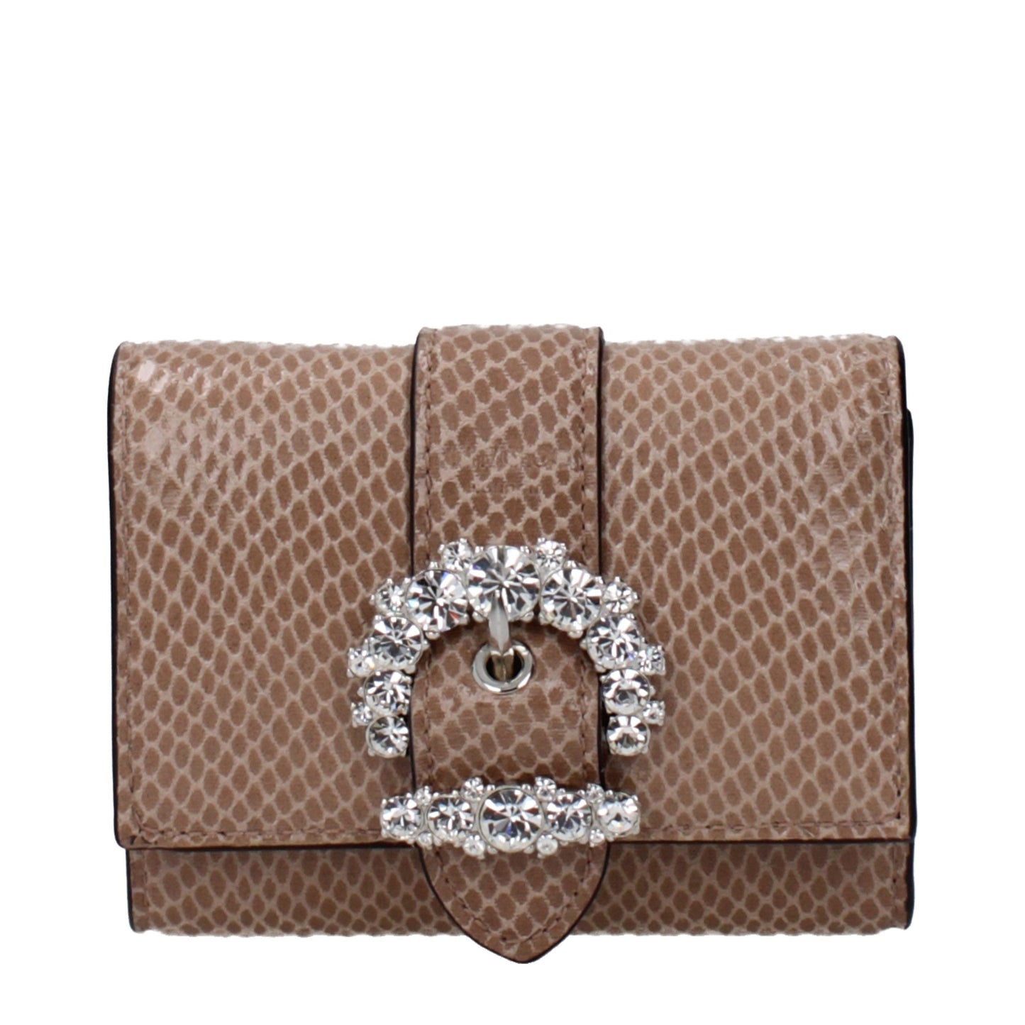 Jimmy Choo Beige Leather Wallet