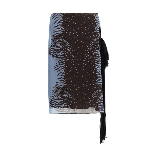 Ferragamo Multicolor Silk Skirt