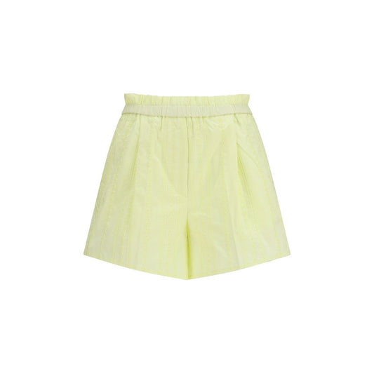 Forte_Forte Bicolor Cotton Bermuda Shorts