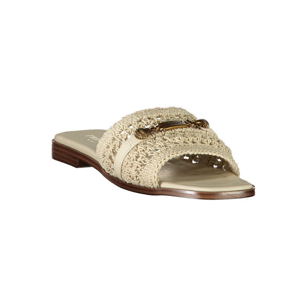 Twinset Beige Polyester Slides