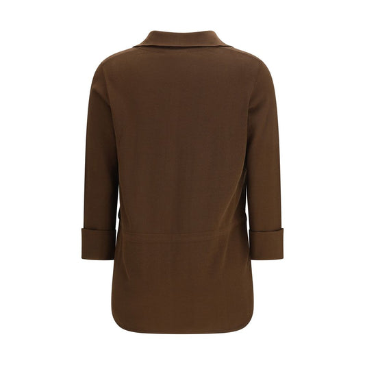 Ella Brown Viscose Shirt