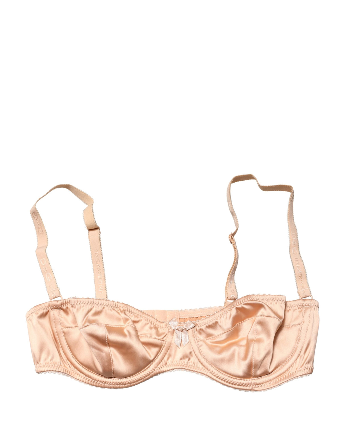 Dolce & Gabbana Beige Semi-Pad Underwire Balconette Bra Underwear