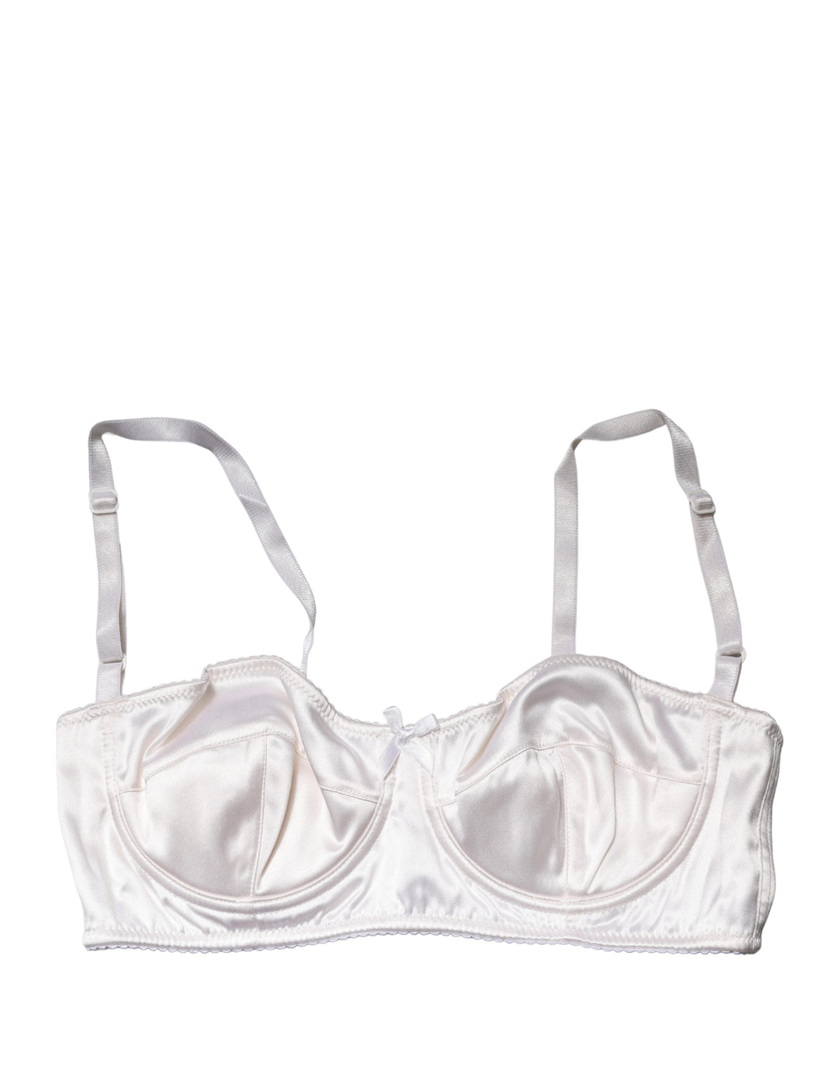 Dolce & Gabbana White Semi-Pad Underwire Balconette Bra Underwear