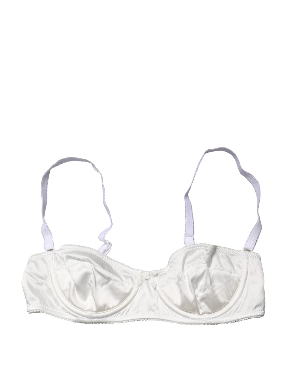 Dolce & Gabbana White Semi-Pad Underwire Balconette Bra Underwear