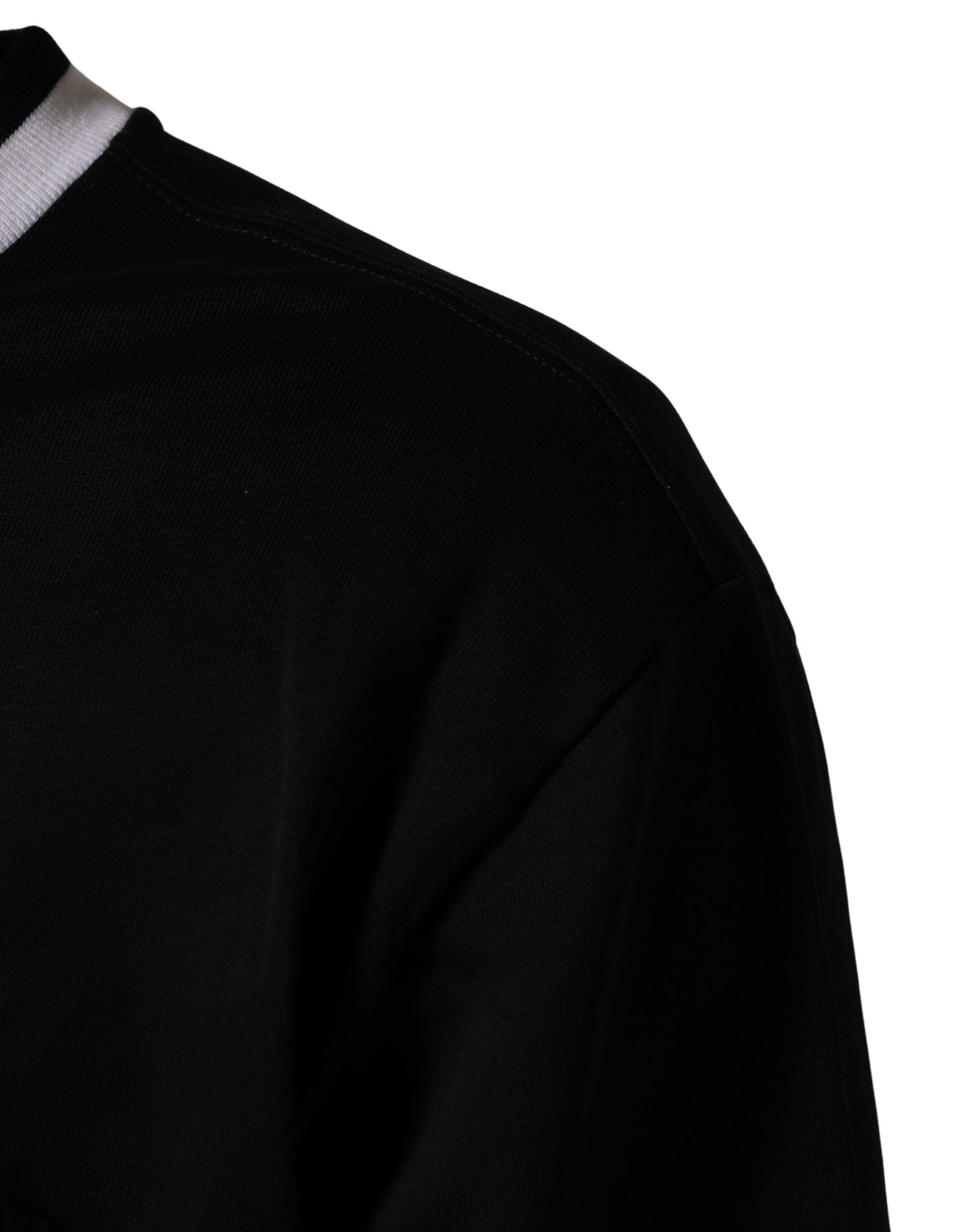 Dolce & Gabbana Black DGLogo Print Cotton Sweatshirt Sweater