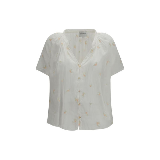 Forte_Forte Beige Cotton Pattern Shirt