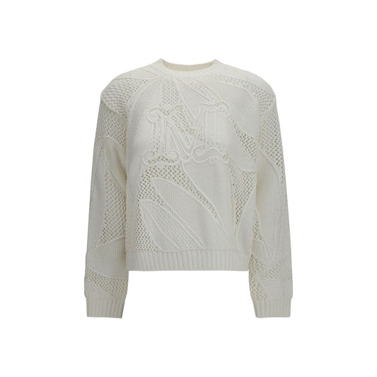 Max Mara White Cotton Sweatshirt