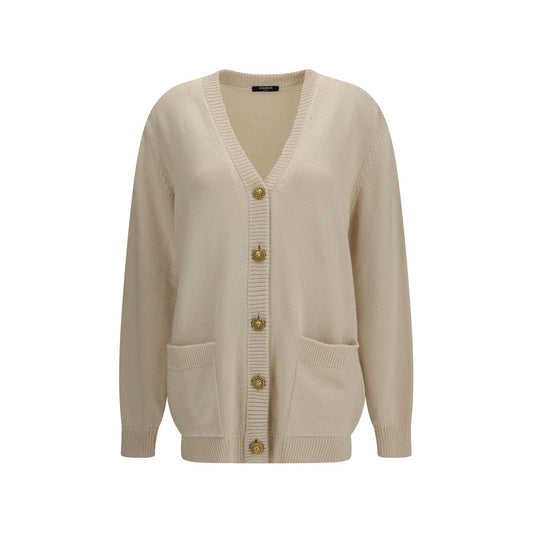 Balmain Beige Cotton Cardigan