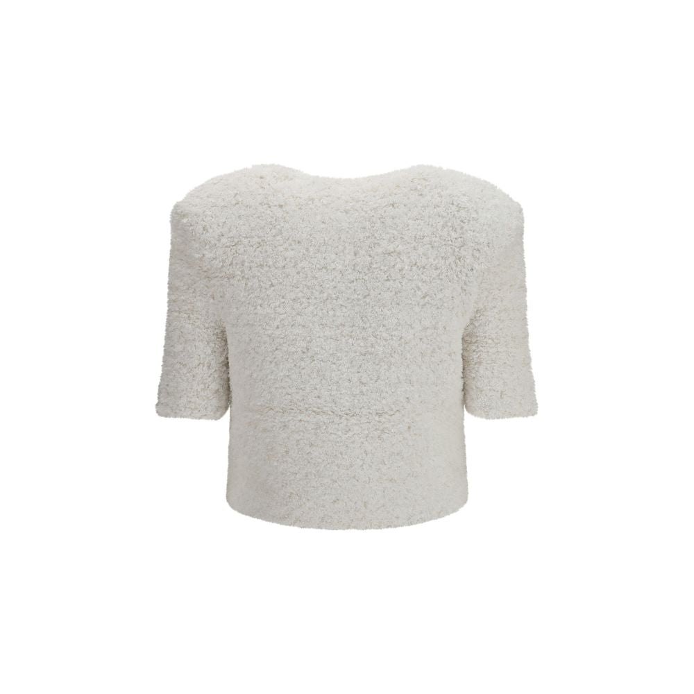 Balmain White Polyamide Cardigan