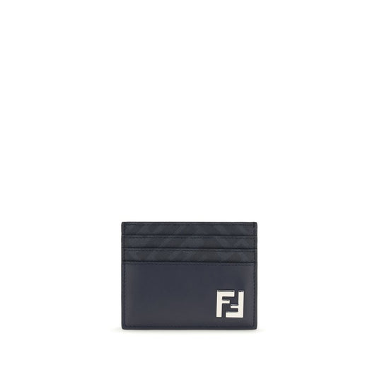 Fendi Blue Leather Wallet