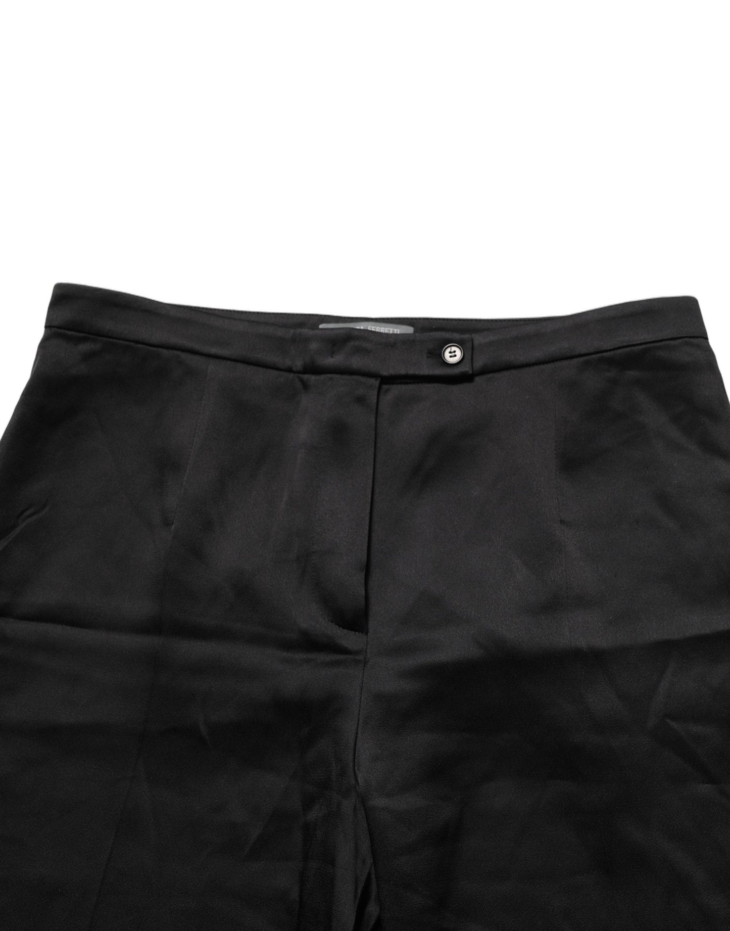 Alberta Ferretti Black HighWaist WideLeg Women Trouser Pants
