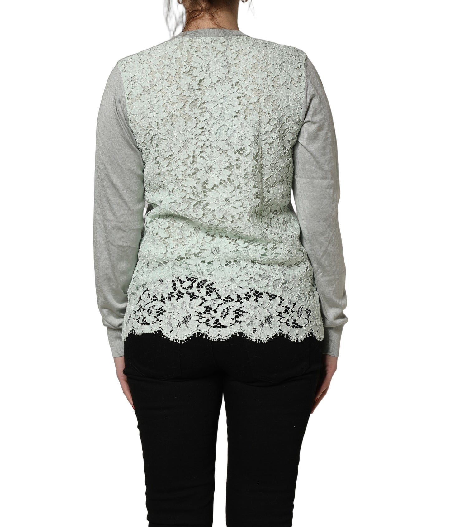 Dolce & Gabbana Green ButtonDown LongSleeve Cardigan Sweater