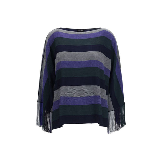 Giorgio Armani Blue Viscose Sweater