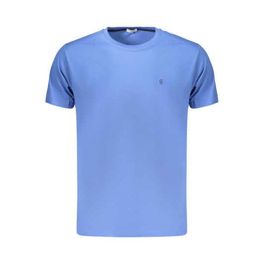 Coveri Moving Blue Cotton Men's T-Shirt