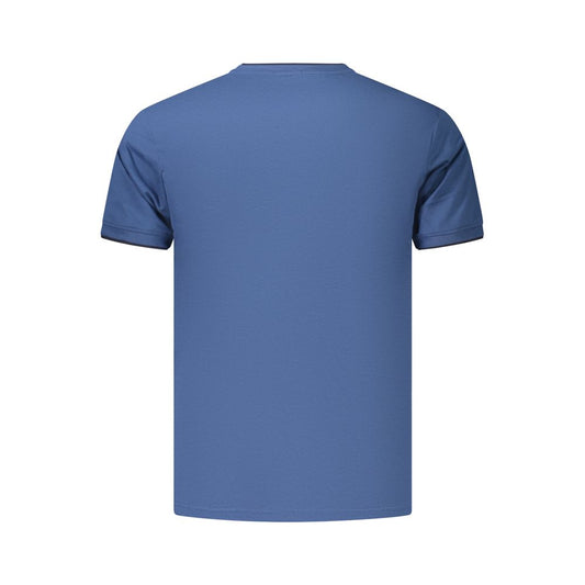 Coveri Moving Blue Cotton Men's T-Shirt