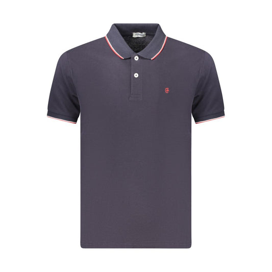 Coveri Moving Blue Cotton Men's Polo Shirt