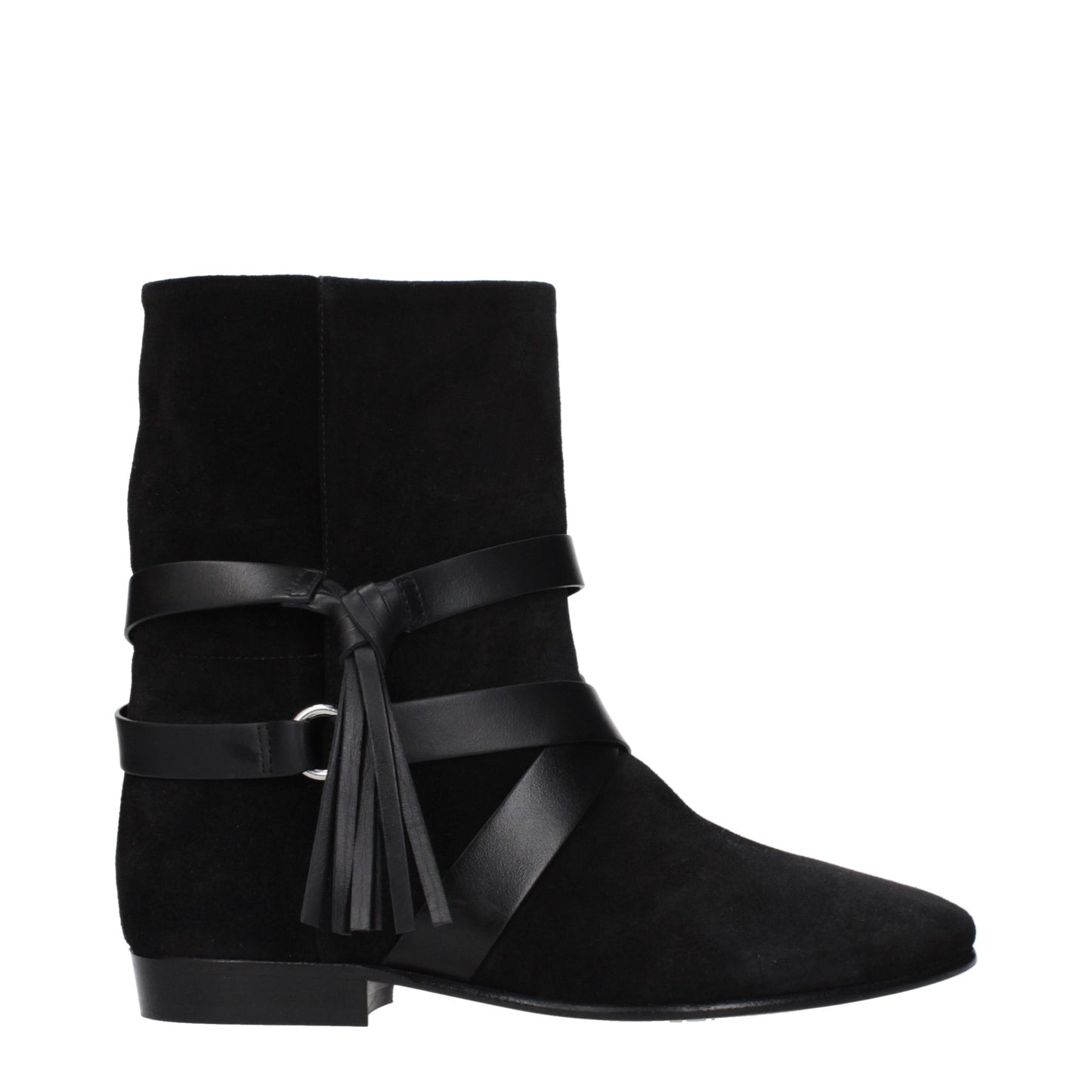 Isabel Marant Black Leather Ankle Boots