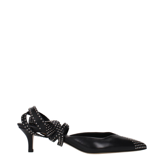 Isabel Marant Black Leather High Heel Pumps
