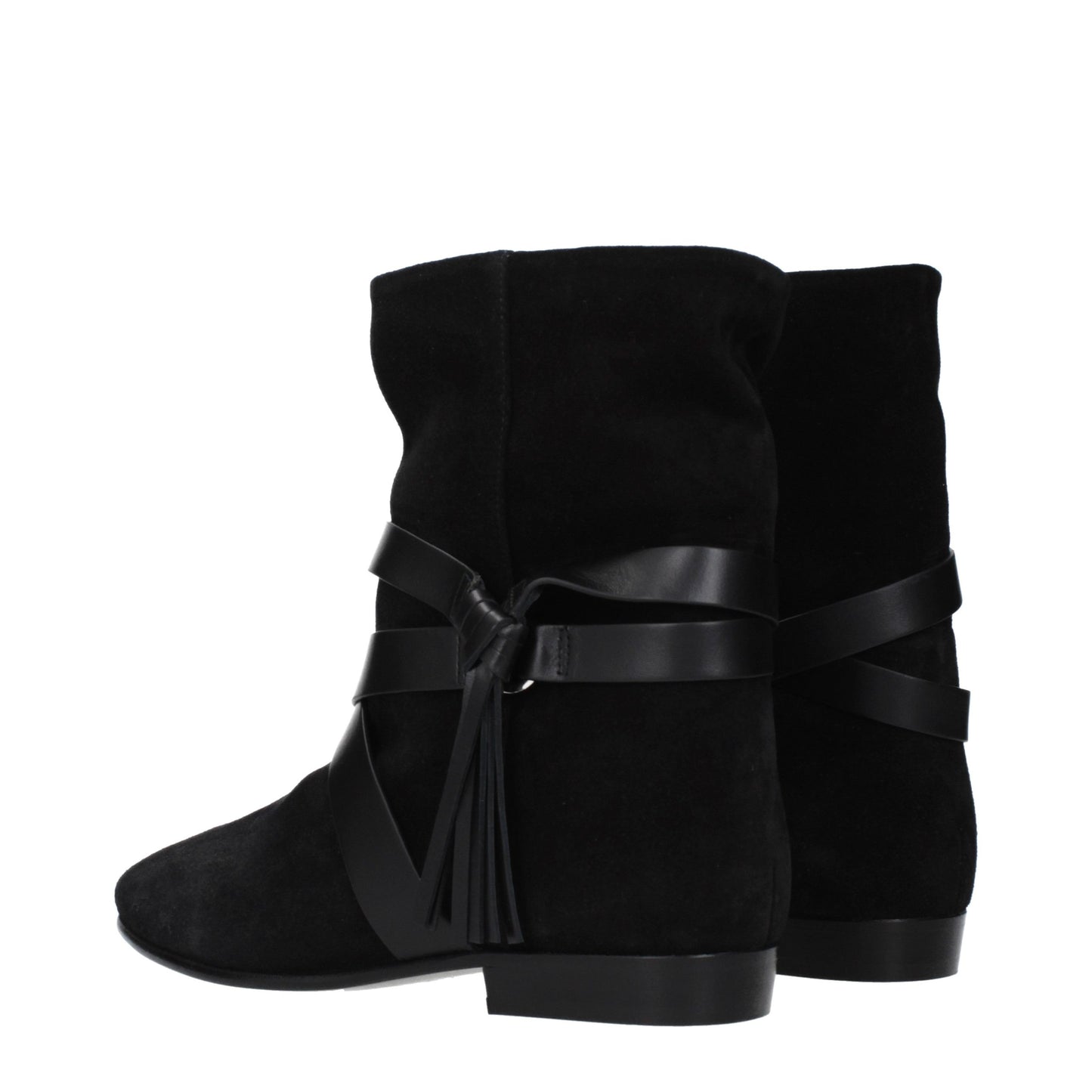 Isabel Marant Black Leather Ankle Boots