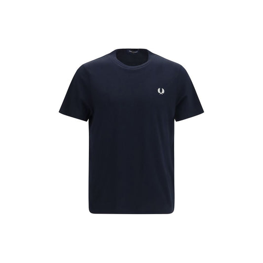 Fred Perry Blue Cotton T-Shirt