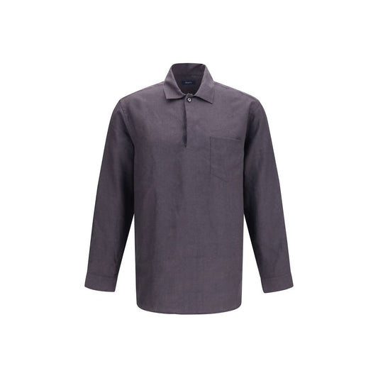 Deperlu Gray Linen Shirt