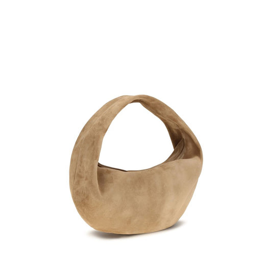 Khaite Beige Calf Leather Bos Taurus Shoulder Bag