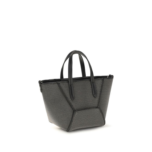 Brunello Cucinelli Black Calf Leather Bos Taurus Shoulder Bag