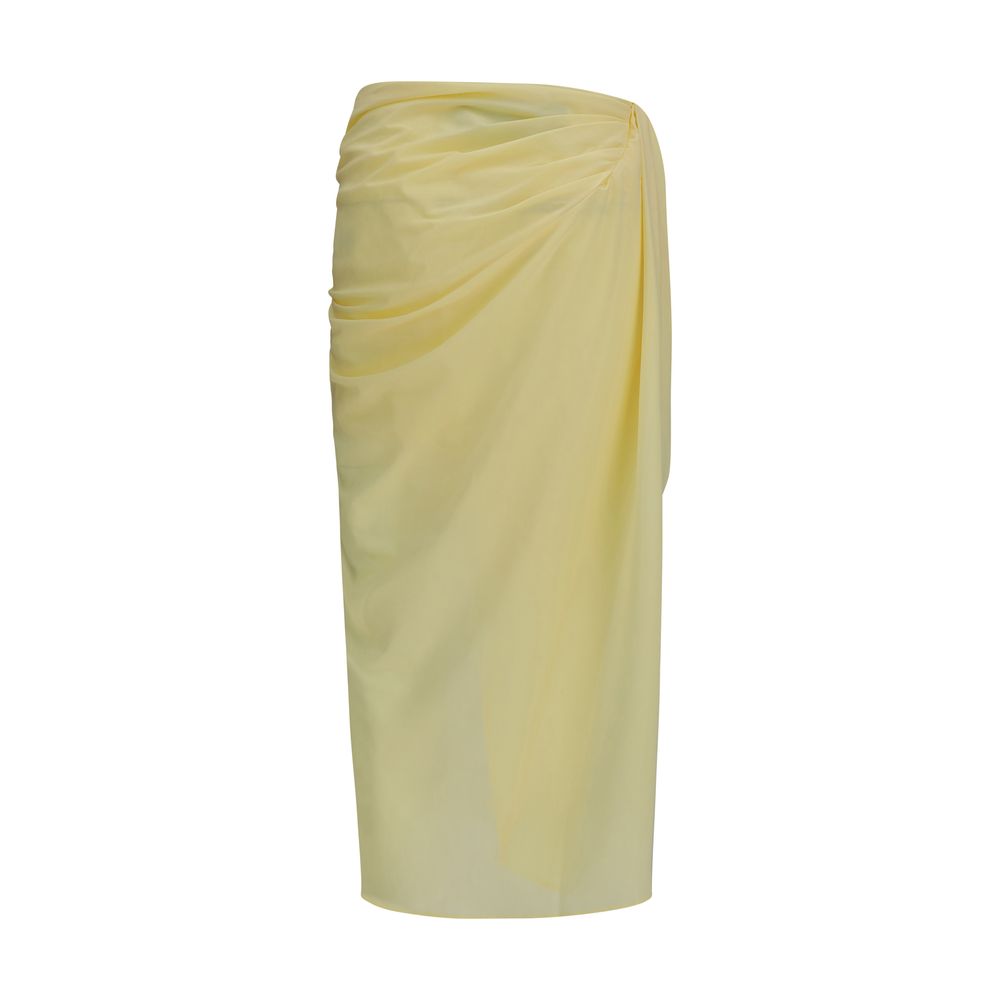 Jacquemus Bicolor Polyester Midi Skirt