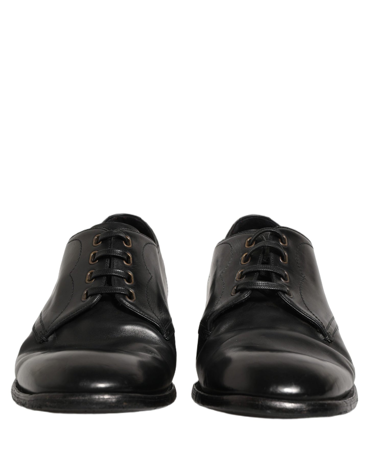 Dolce & Gabbana Black Leather Lace Up Derby Dress Formal Shoes