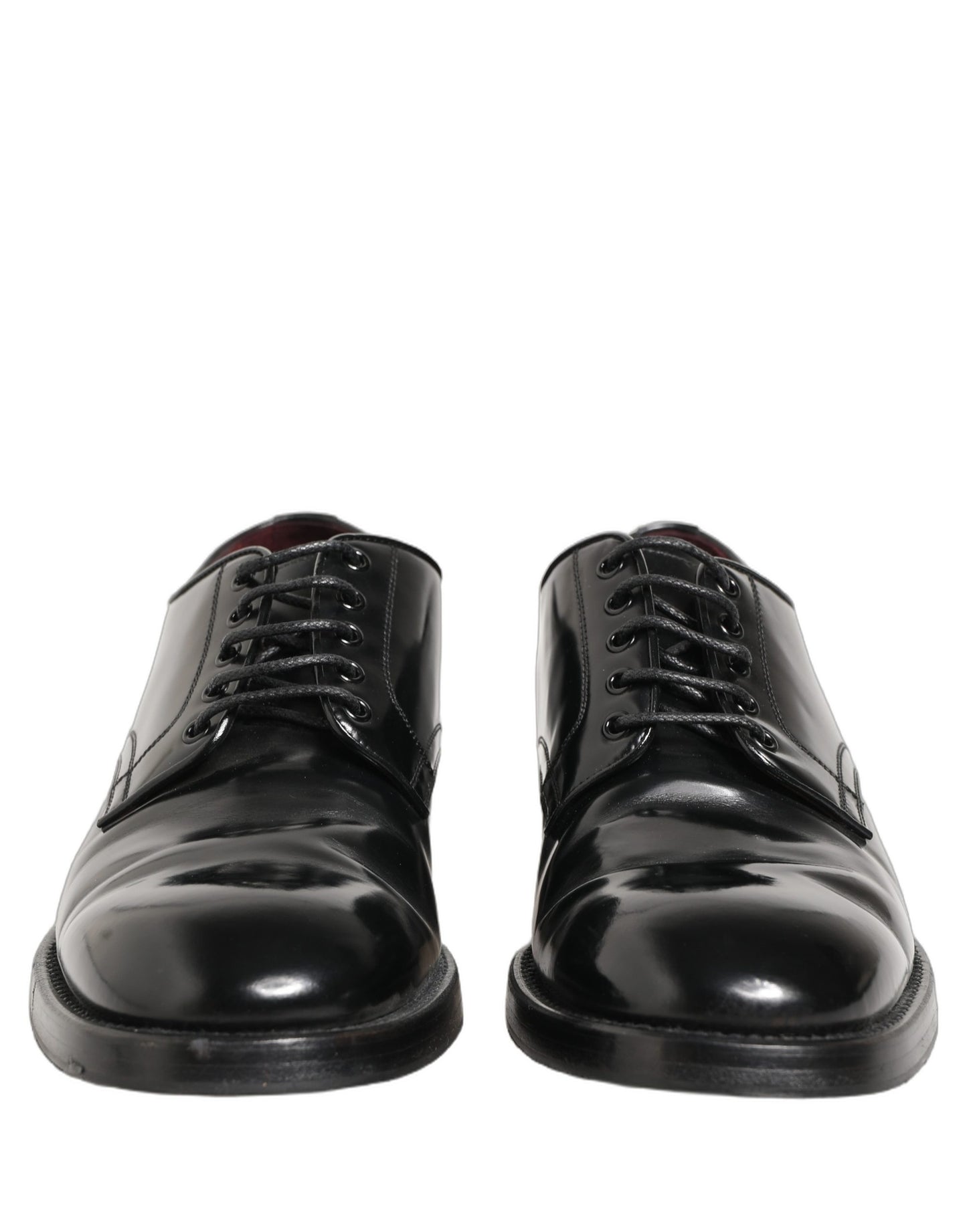 Dolce & Gabbana Black Leather Lace Up Derby Dress Formal Shoes