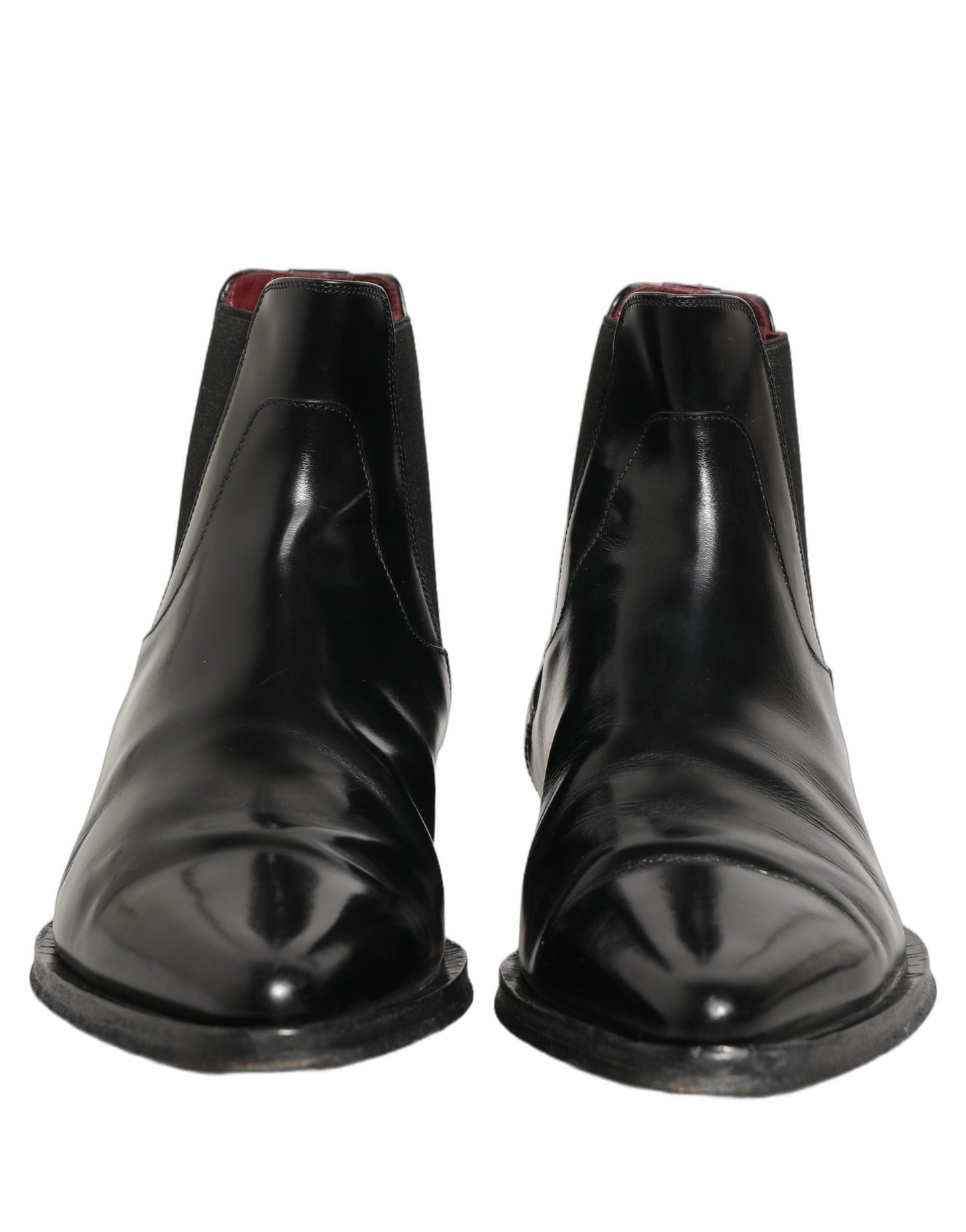 Dolce & Gabbana Black Chelsea Slip On Men Ankle Boots Shoes