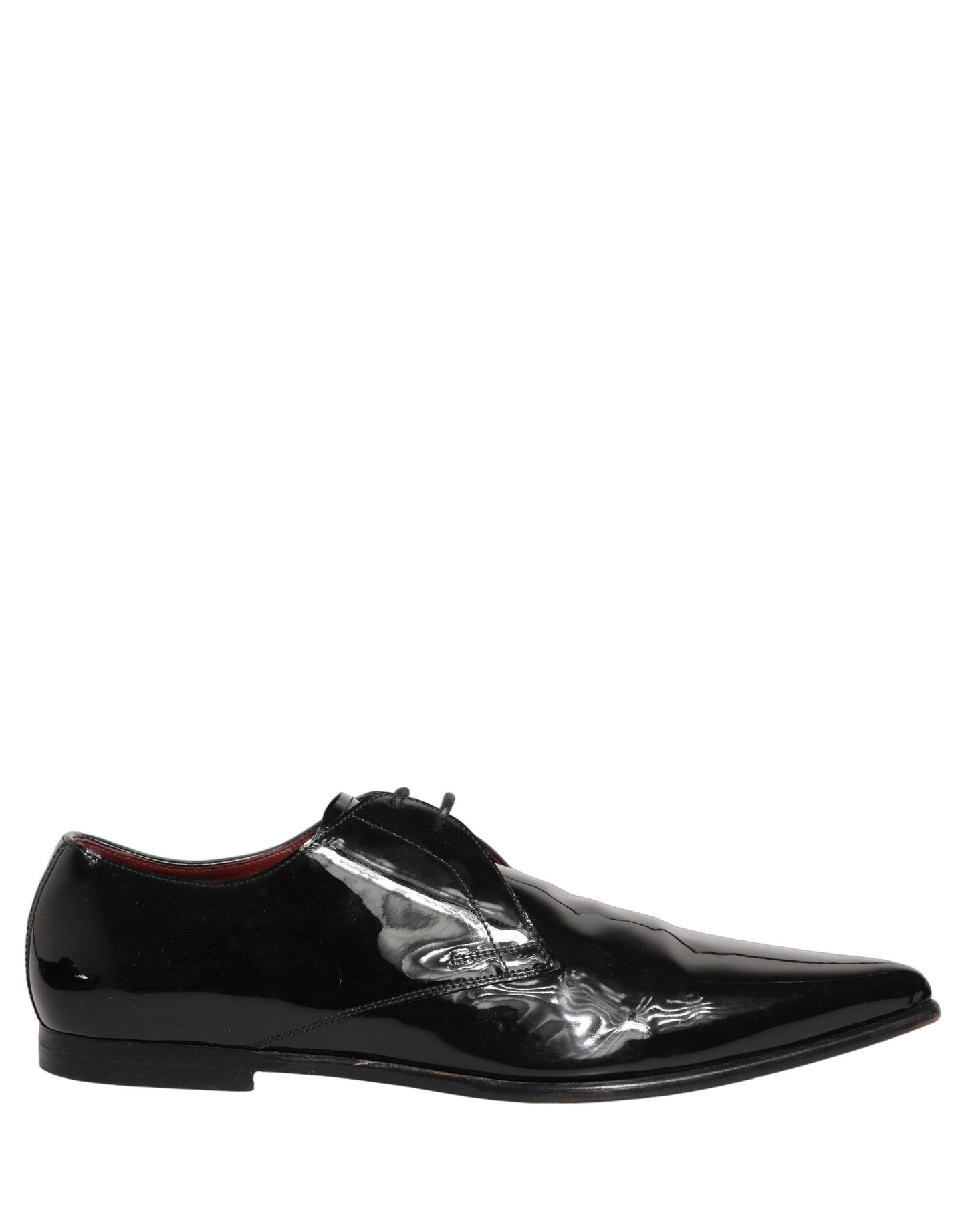 Dolce & Gabbana Black Leather Men Derby Dress Formal Shoes