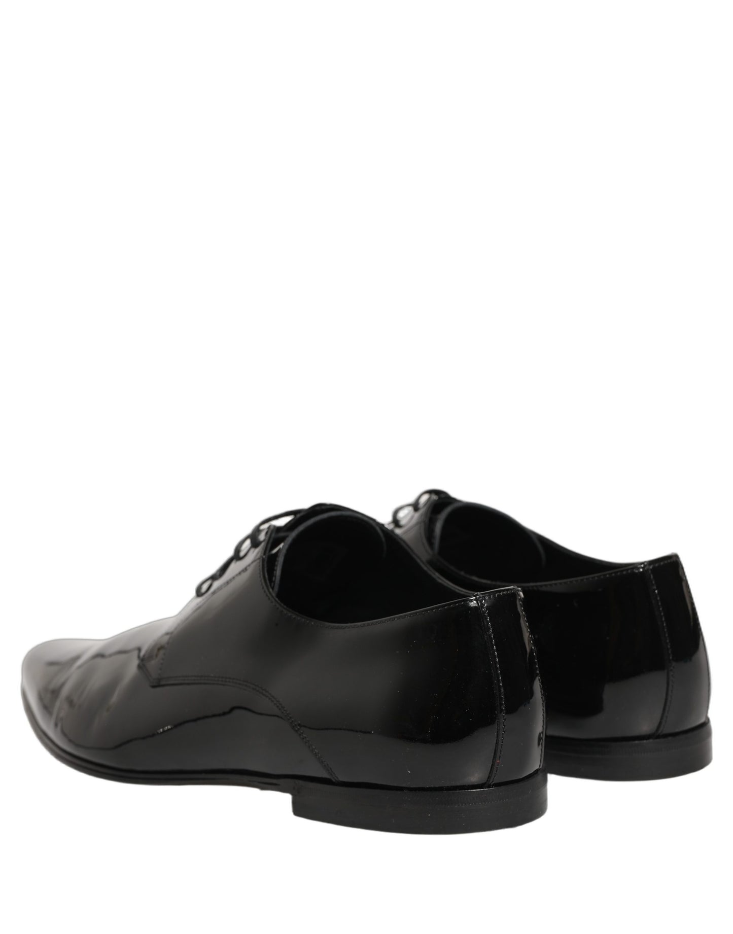Dolce & Gabbana Black Leather Derby Dress Men Formal Shoes
