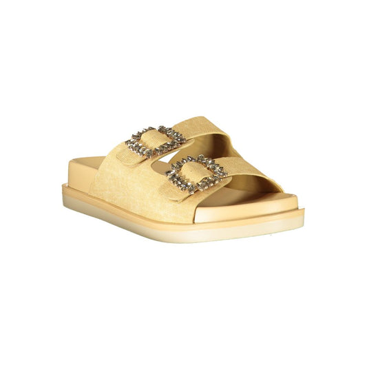 Laura Biagiotti Beige Polyurethane Women's Slipper