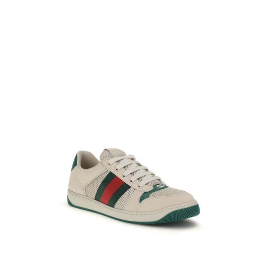Gucci Beige Polyester Athletic Sneakers