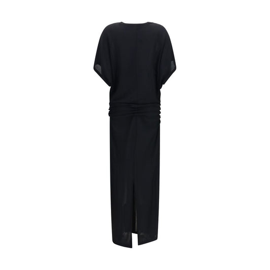The Row Black Viscose Casual Dress