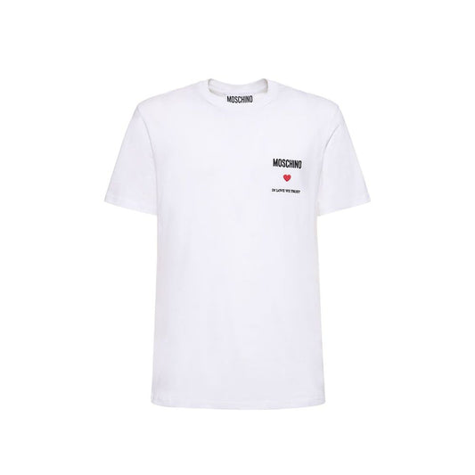 Moschino Couture White Cotton T-Shirt