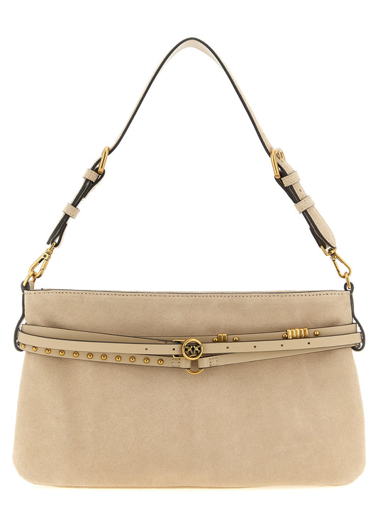 PINKO Beige Cowhide Shoulder Bag