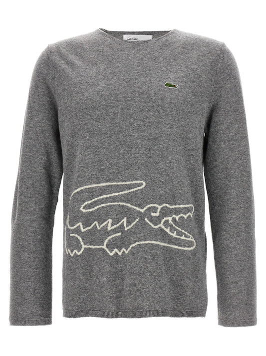 Comme Des Garçons Gray Wool Cardigan