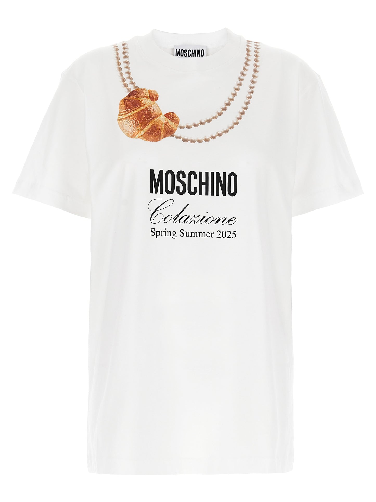Moschino White Cotton T-Shirt